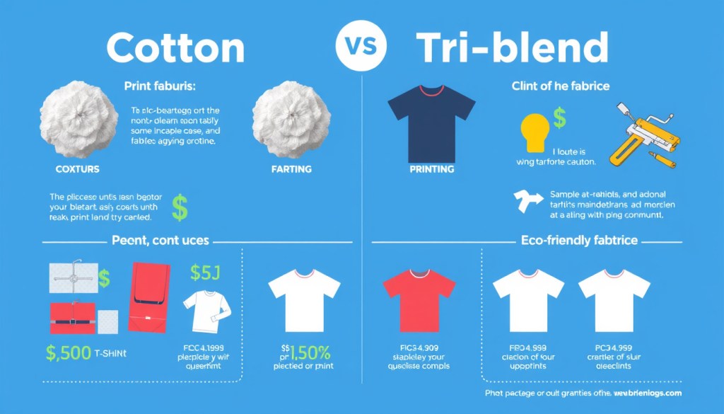 Comparing Cotton vs. Tri-Blend Printing&nbsp;Costs