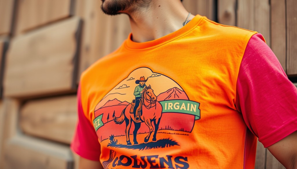 Ethical Cowboy Wear: Sustainable Western T-Shirts with Vibrant, Lasting&nbsp;Designs