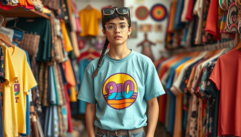 90s Thrift Fashion: Sustainable Retro Throwback Tees with Vintage&nbsp;Vibes