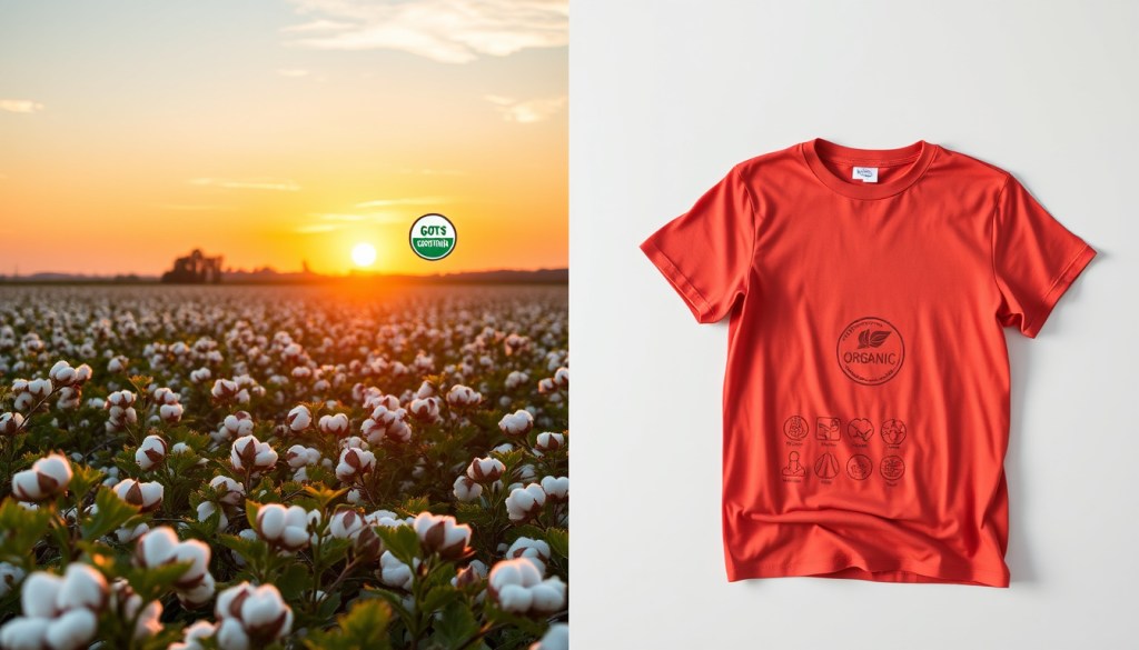 Carbon-Negative Organic Cotton Print-On-Demand with GOTS Certification and Water-Based Printing Techniques