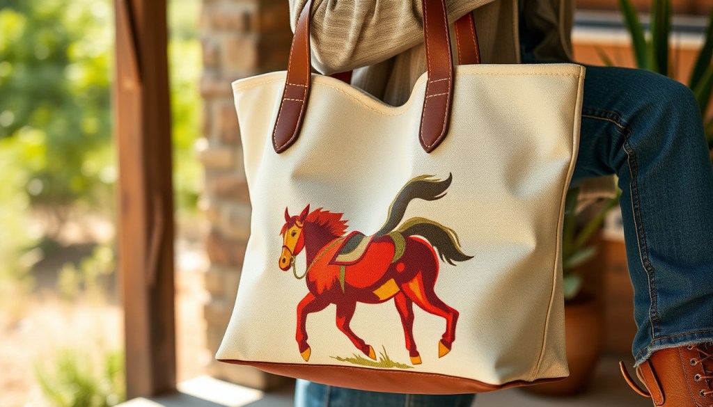 Certified-Organic Cowboy Totes: Sustainable Western Style Meets Practicality