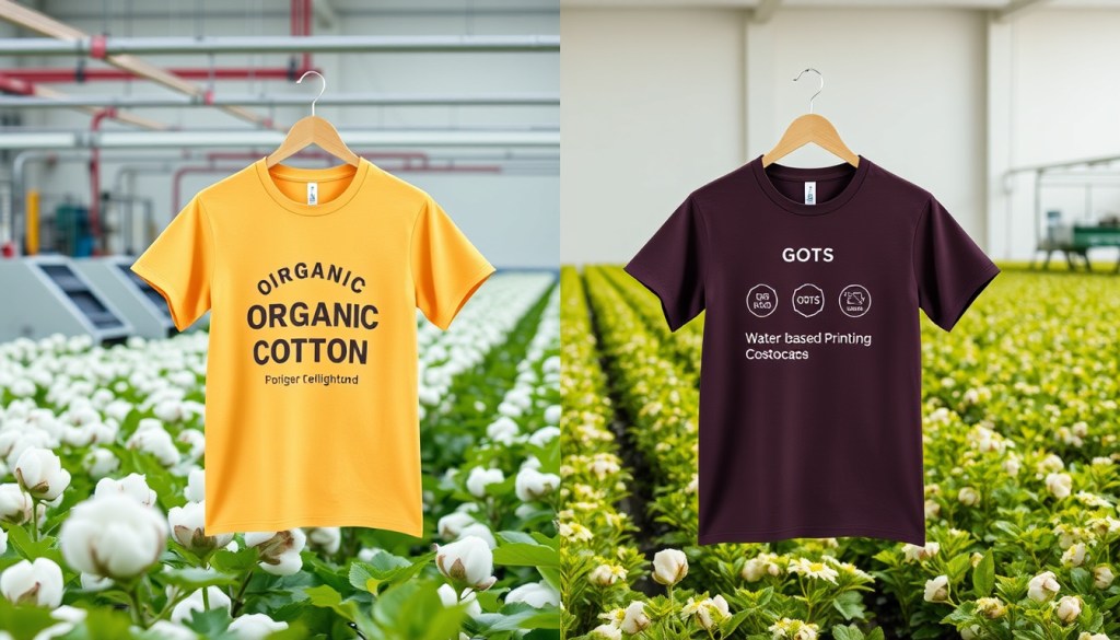 Closed-Loop Manufacturing in Organic Cotton Print-On-Demand with GOTS Certification and Water-Based Printing
