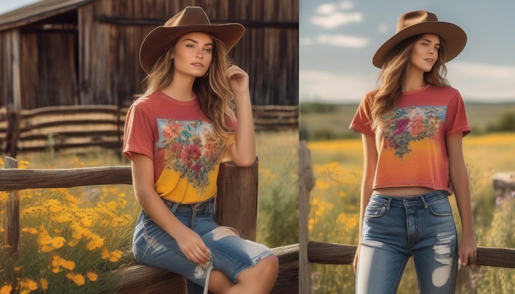 Stylish and Trendy: How to Rock Cropped Cowboy Tees for the Perfect Western&nbsp;Look