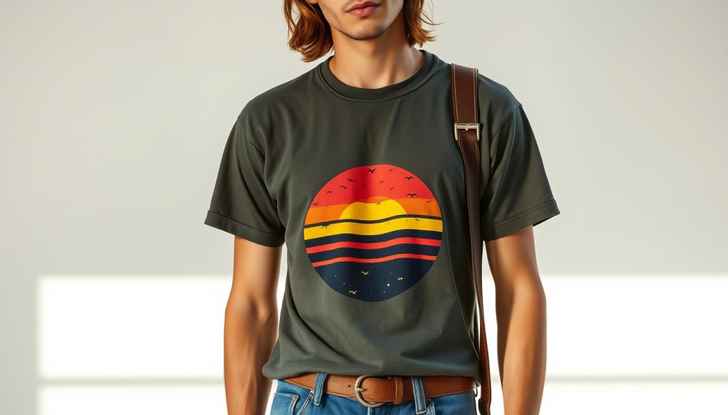 Distressed Retro Throwback Tees: Eco-Friendly Vintage-Inspired Style