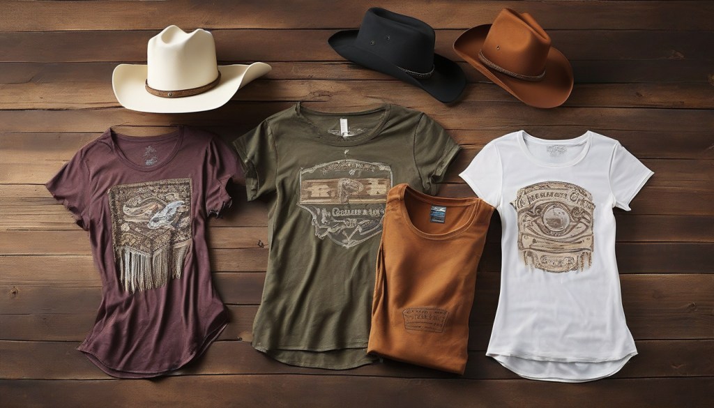 Stylish High-Low Hem Cowboy Tees: Elevate Your Western&nbsp;Wardrobe