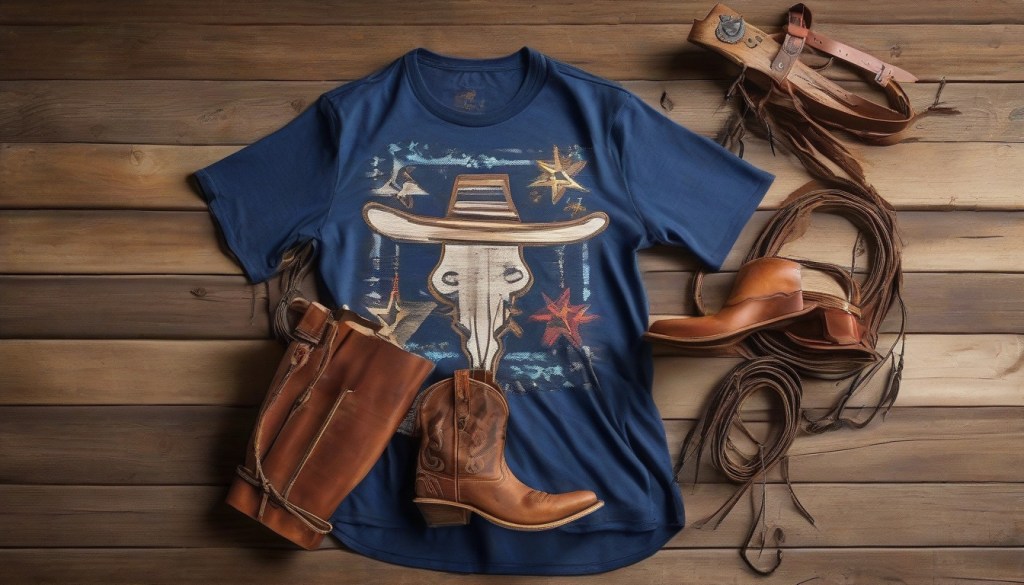 Stylish High-Low Hem Cowboy T-Shirts: Embrace Western Fashion with a Modern&nbsp;Twist