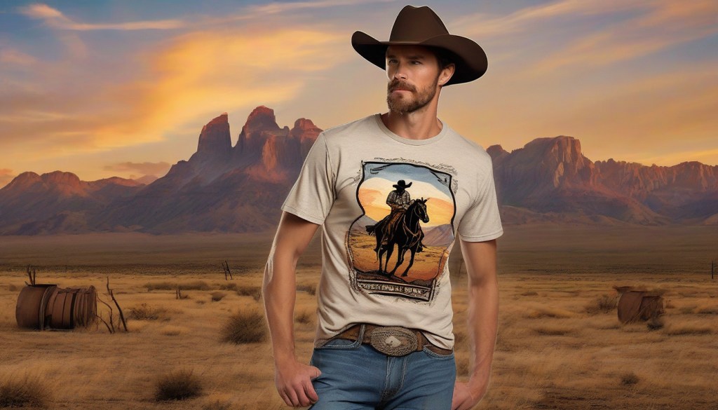 Unleash Your Inner Cowboy with Trendy Logo Cowboy Tees