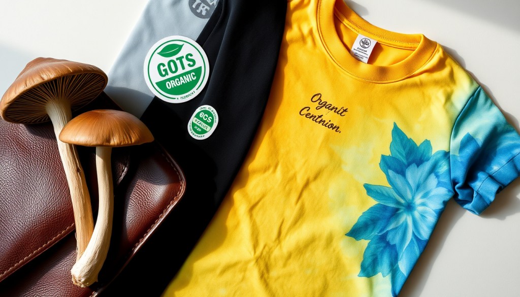 Mushroom Leather: Eco-Friendly, GOTS-Certified Organic Cotton Print-on-Demand with Water-Based Printing Techniques