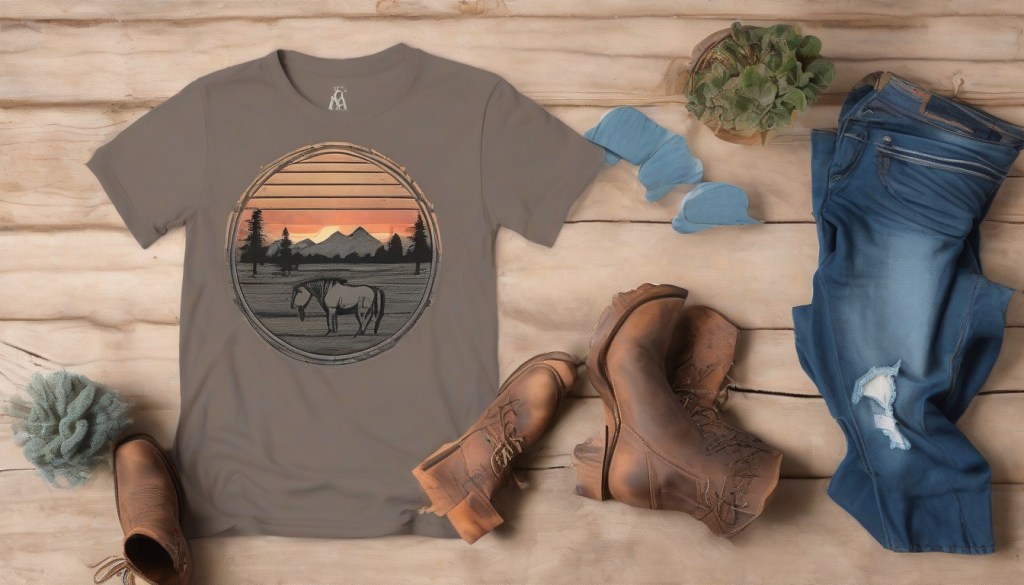Discover the Trendy World of Ombre Cowboy Tees: A Perfect Blend of Style and&nbsp;Comfort