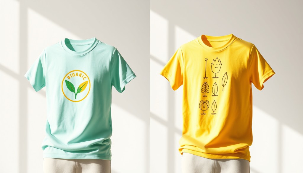 Organic Cotton Tees: Durable Ring-Spun Fabric with Fade-Resistant&nbsp;Eco-Printing