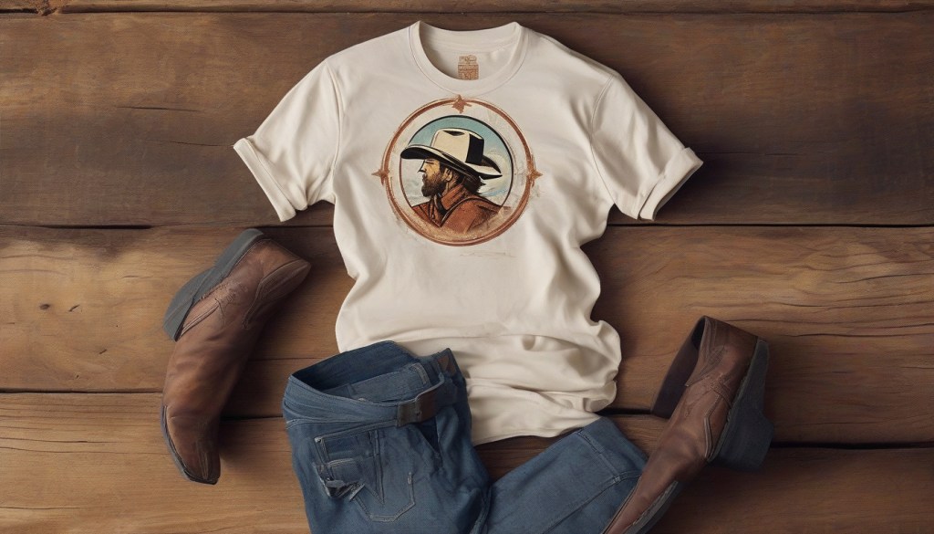 Stylish and Comfortable: The Ultimate Guide to Rolled Sleeve Cowboy T-Shirts