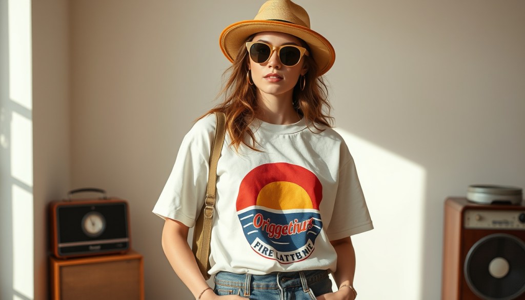 Vintage-Inspired Retro Throwback Tees: Eco-Friendly Fashion&nbsp;Staple