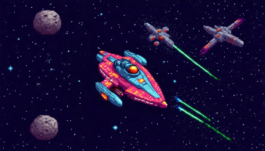 Beginner’s Guide to Retro Space Shooter Pixel&nbsp;Art