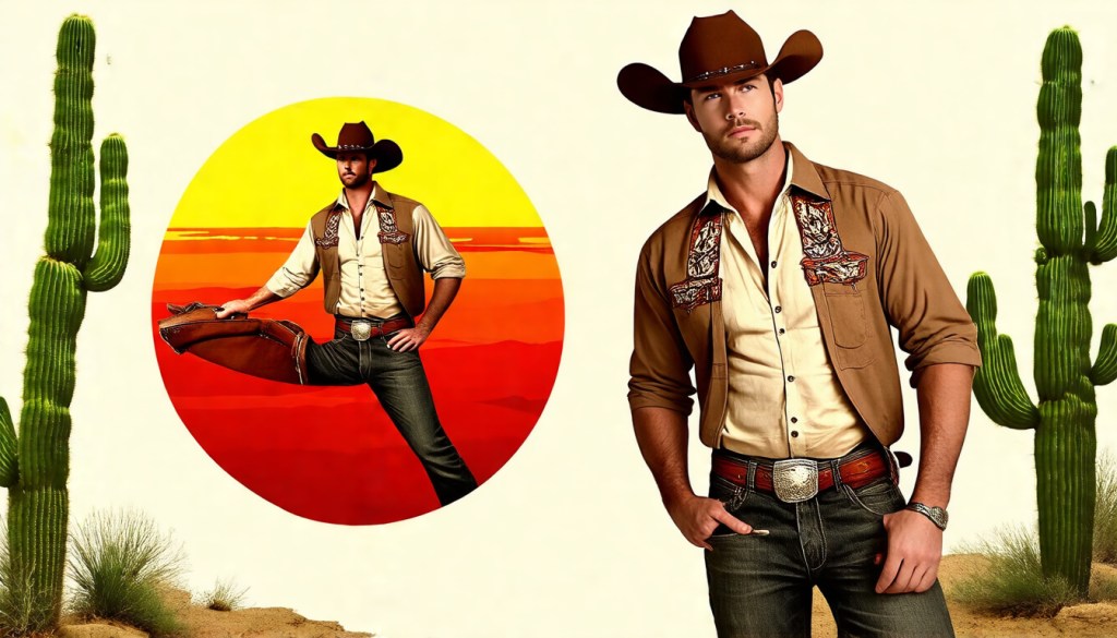 Cowboy Renaissance Retro Graphic Tee – Organic Cotton