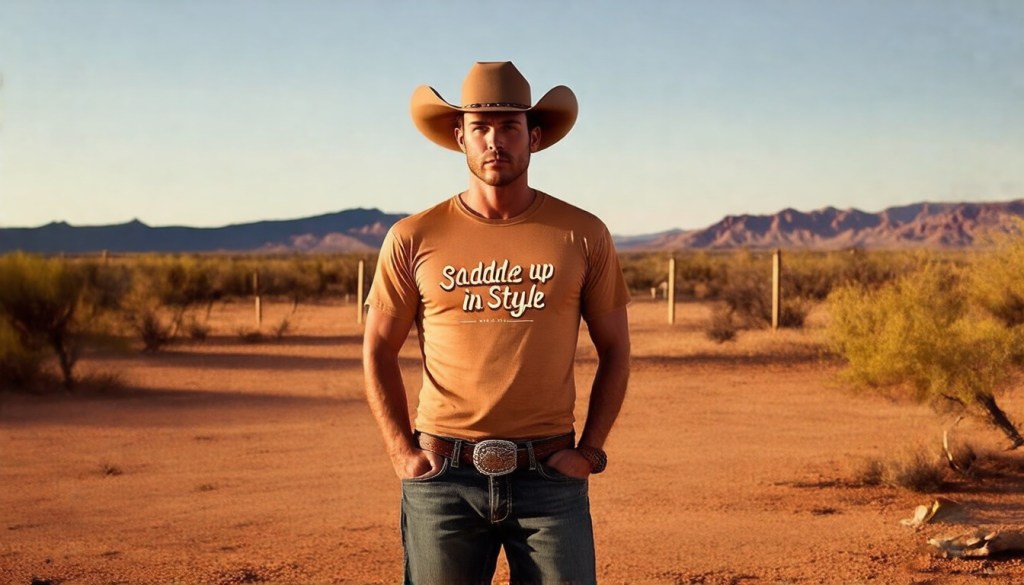 Cowboy Renaissance Rugged T-Shirt for Modern&nbsp;Trailblazers