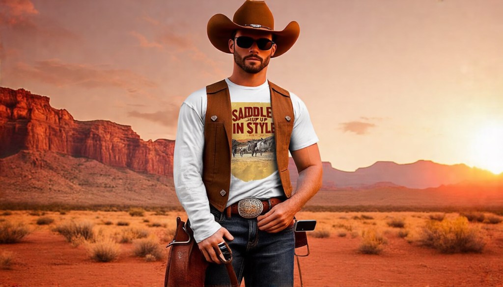 Cowboy Renaissance Vintage T-Shirt for Modern&nbsp;Trailblazers