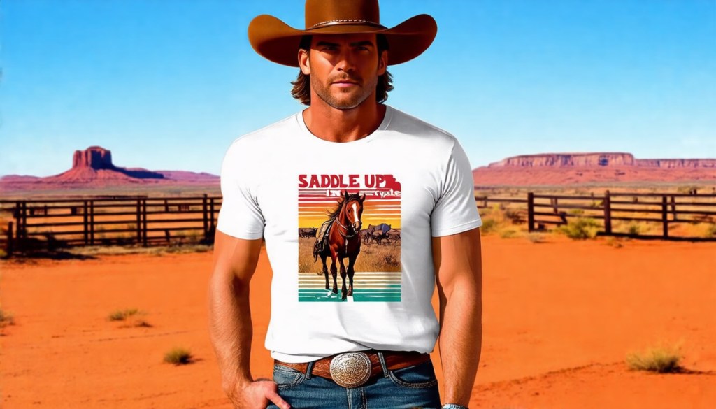 Cowboy Renaissance Western T-Shirt for Modern&nbsp;Trailblazers