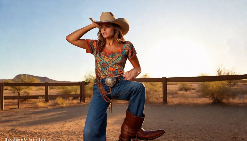 Cowboy Renaissance Wrangler Vibes Graphic&nbsp;Top