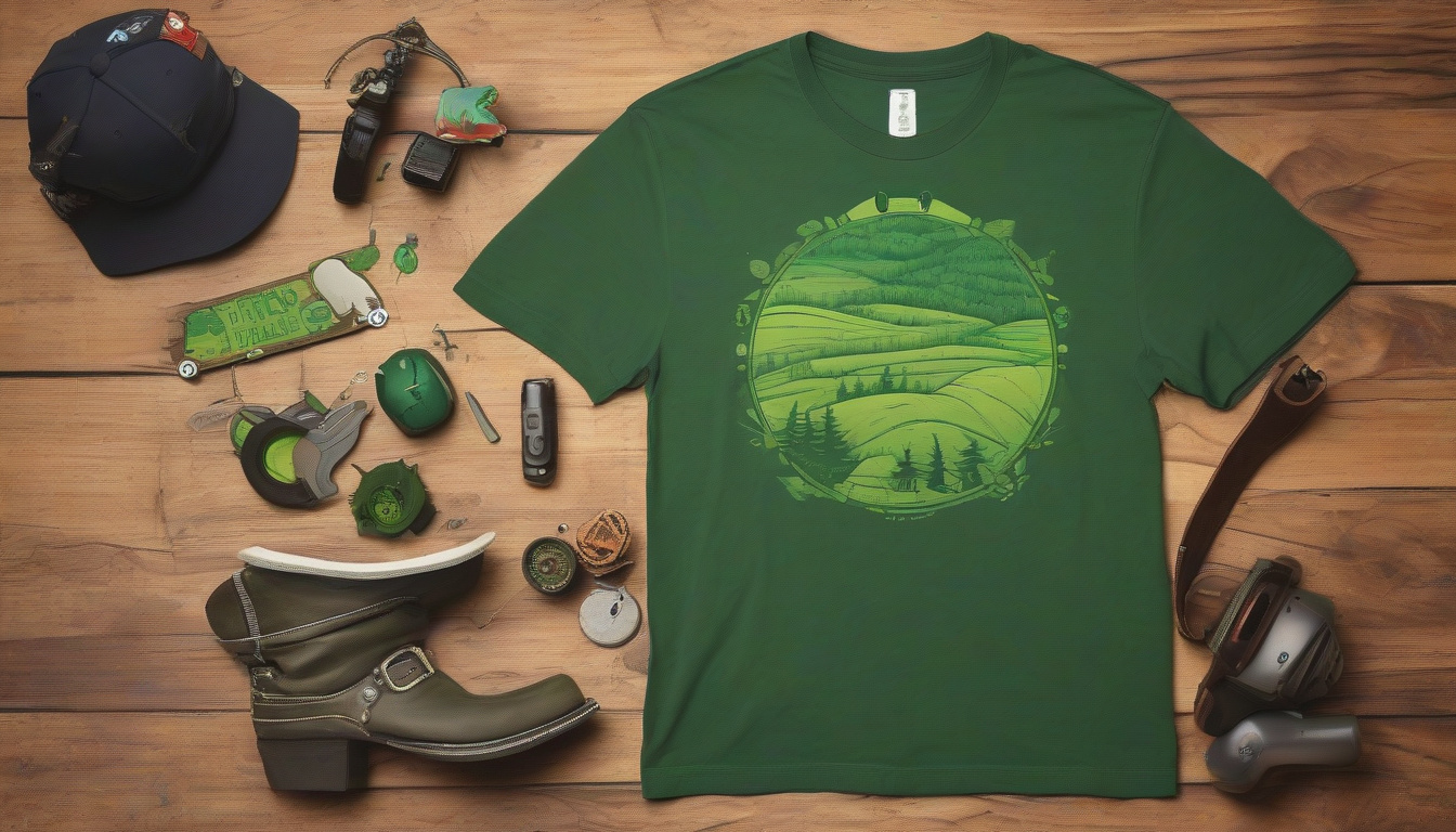 Embrace Luxe Green Style with Our Eco-Friendly Gaming Tee