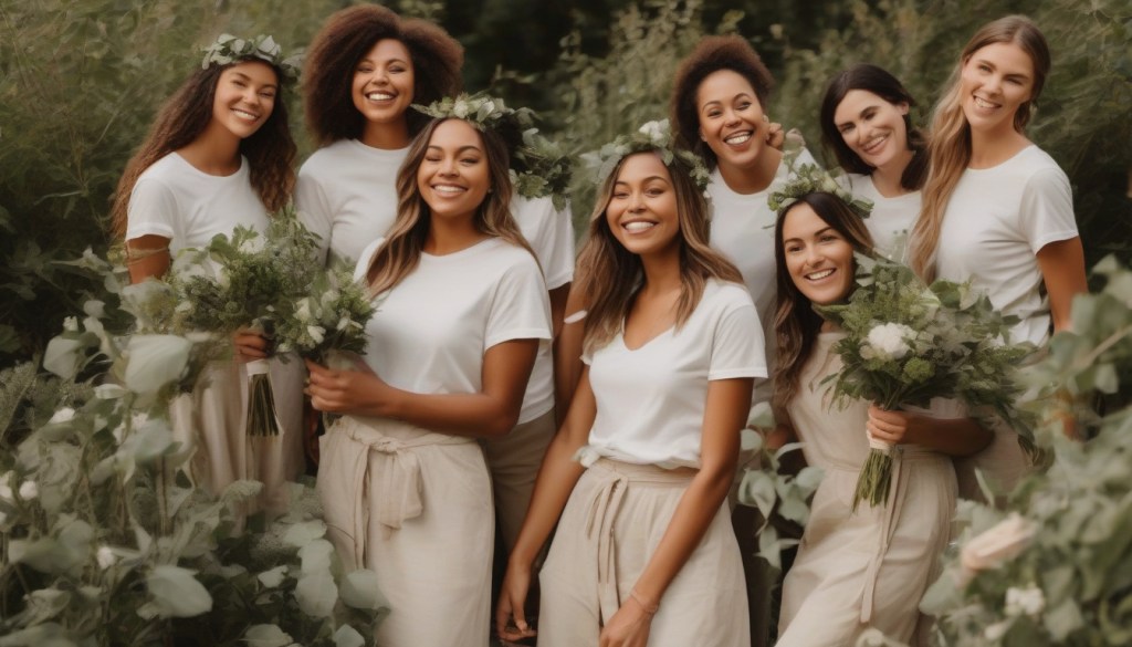 Elevate Your Wedding with Eco-Friendly Organic Cotton Bridal-Party&nbsp;Tees