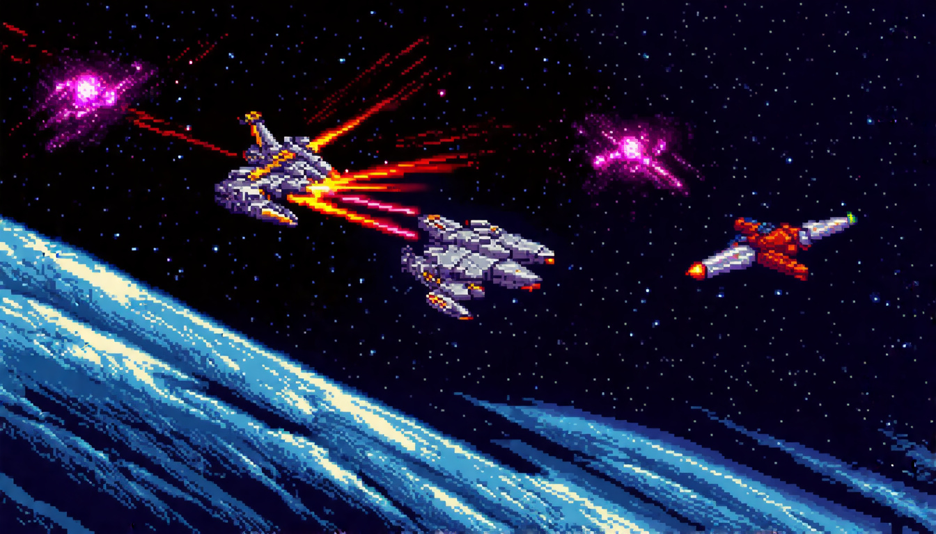 Play Retro Space Shooter Online