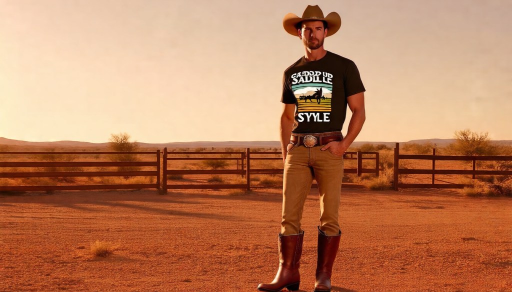 Retro Cowboy Renaissance Heritage Graphic T-Shirt&nbsp;Eco-Friendly