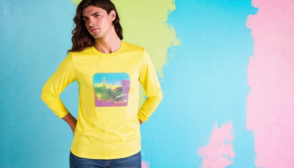 Retro Plastic-Free Long Sleeve Tee