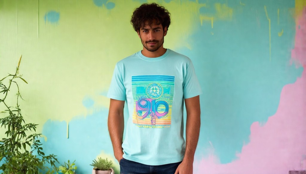 Retro Recycled Cotton Mens Tee