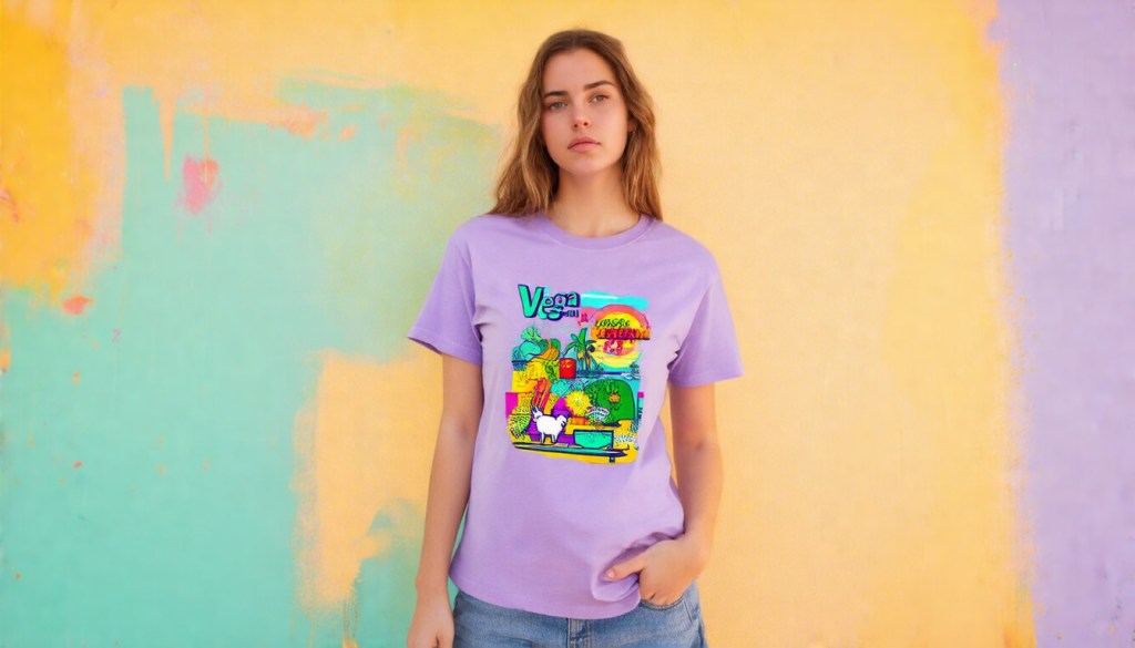 Retro Vegan Womens&nbsp;Tee