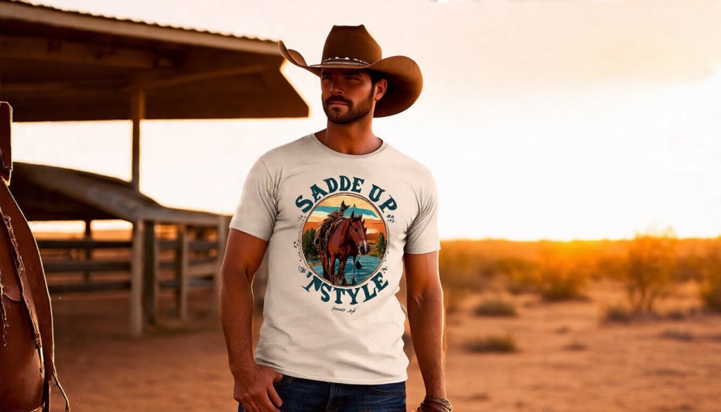 Rustic Eco Cowboy Renaissance Men’s&nbsp;Tee