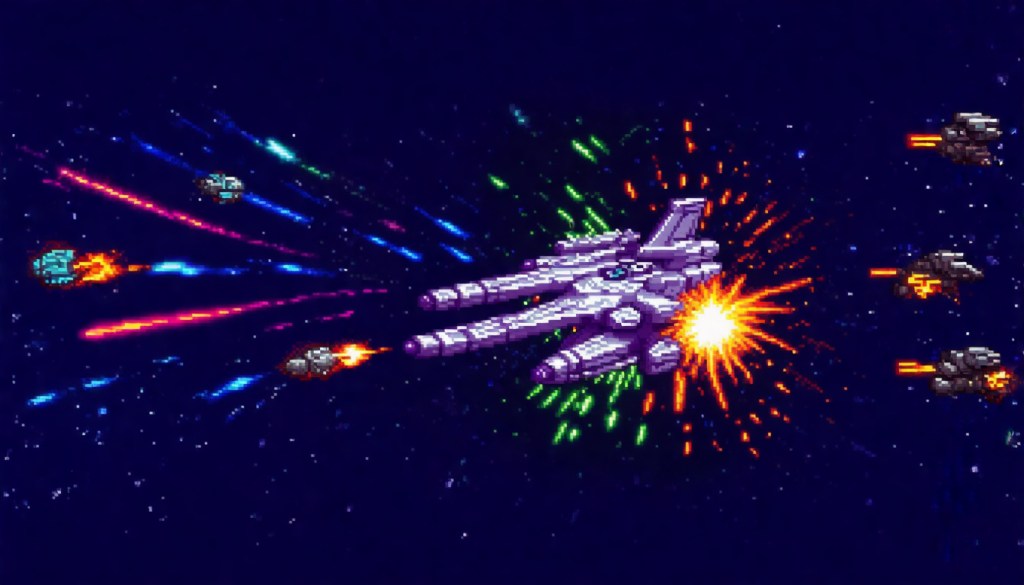 Speed Running Retro Space Shooter&nbsp;Demo