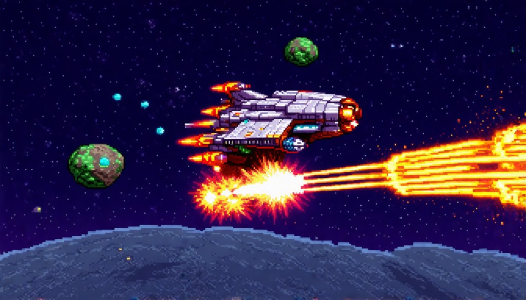 Speed Running Retro Space Shooter&nbsp;Mobile