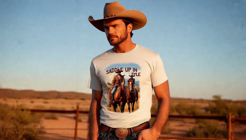 Unisex Cowboy Renaissance Unisex Trailblazer T-Shirt&nbsp;Organic