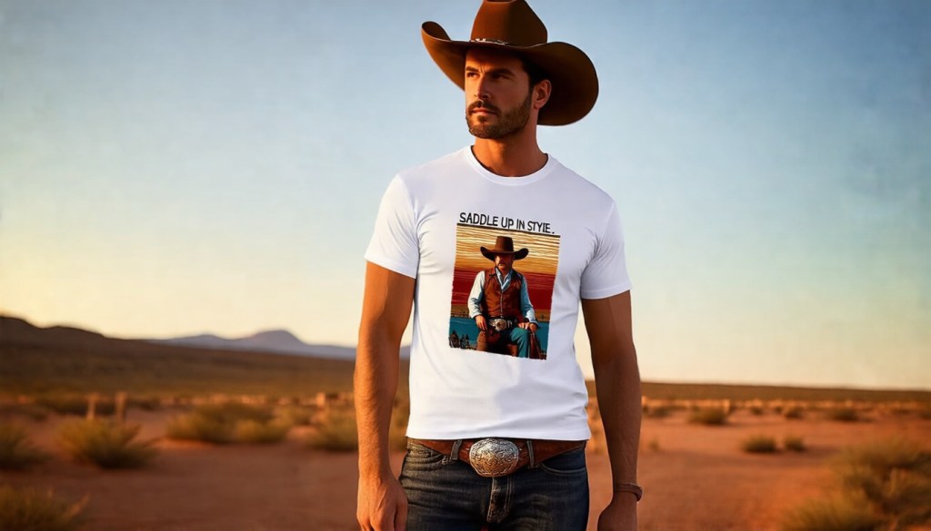 Unisex Cowboy Renaissance Western Trailblazer T-Shirt Organic