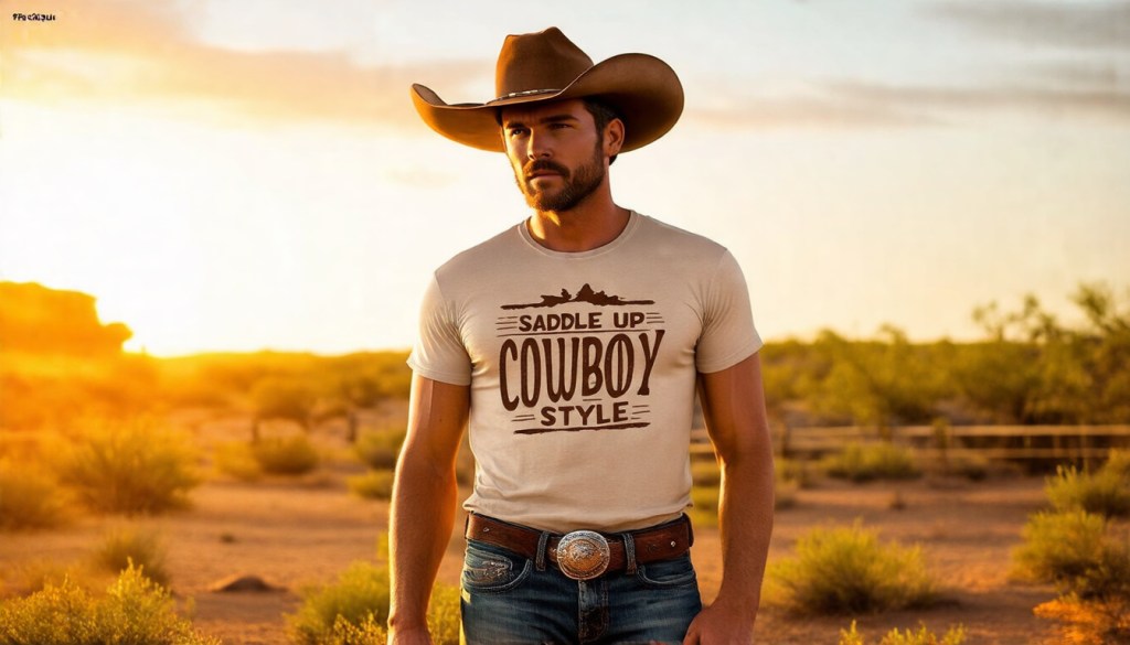 Vintage Cowboy Renaissance Eco-Friendly Cowboy Tee&nbsp;Sustainable