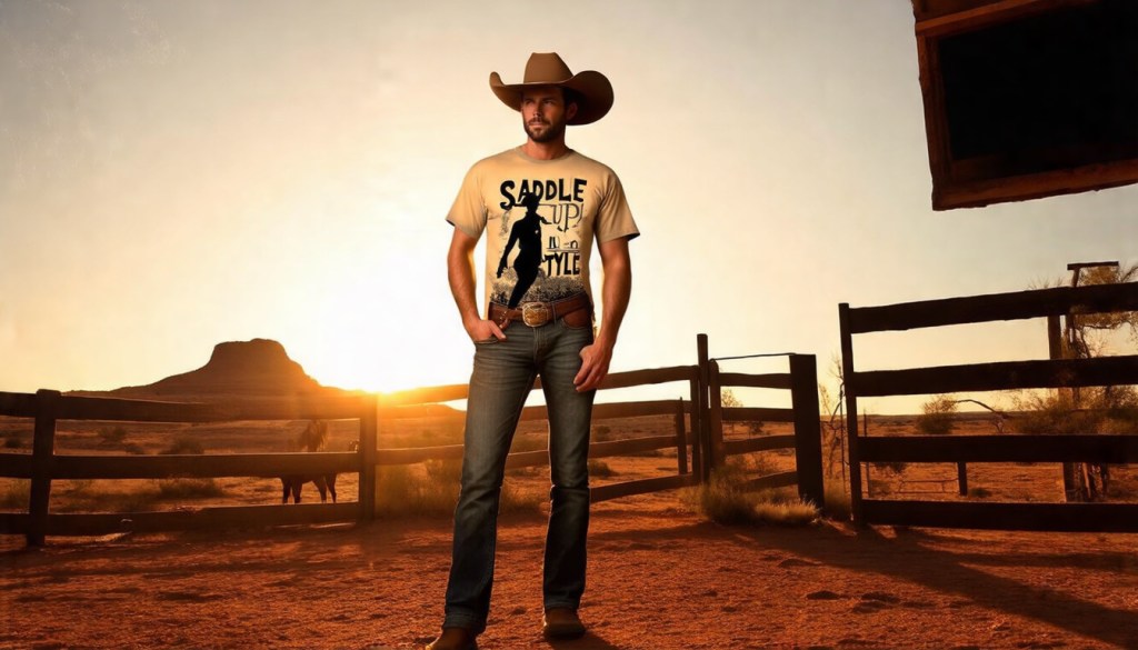 Vintage Cowboy Renaissance Graphic Cowboy Tee&nbsp;Sustainable