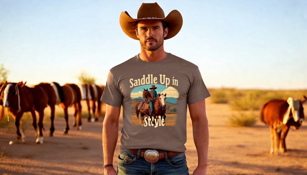 Vintage Cowboy Renaissance Unisex Cowboy Tee&nbsp;Sustainable