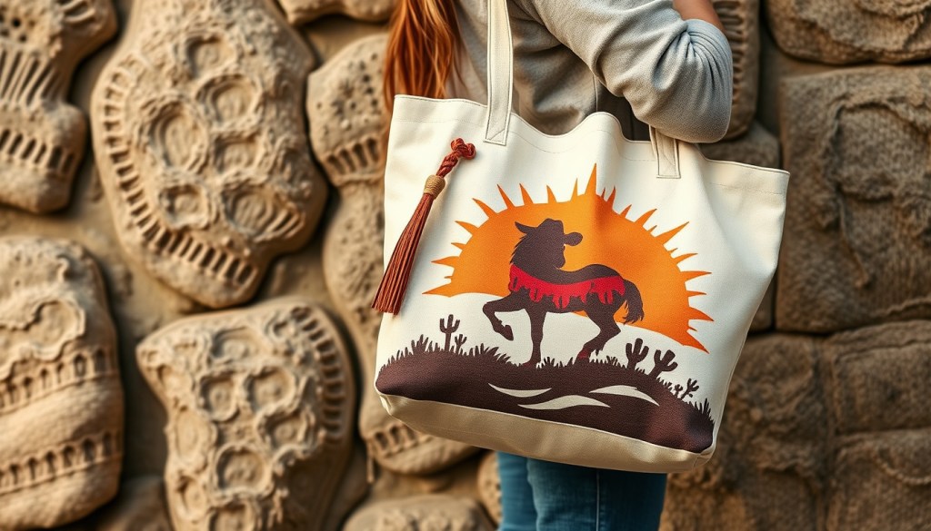 Western Leather Alternative: Sustainable Organic Cotton Cowboy Totes Blend Style and&nbsp;Function