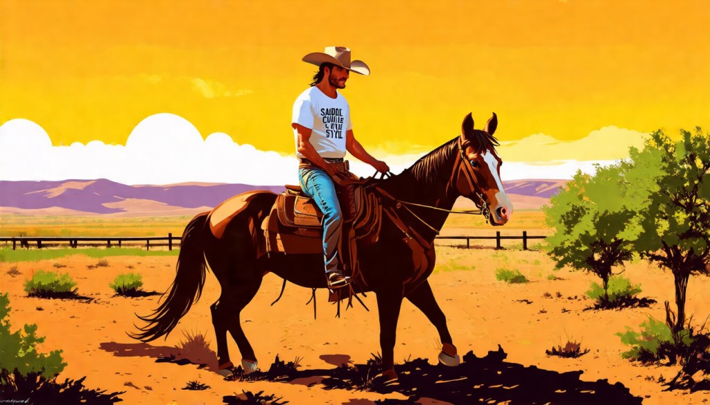 Westward Bold Cowboy Renaissance Sustainable&nbsp;Tee