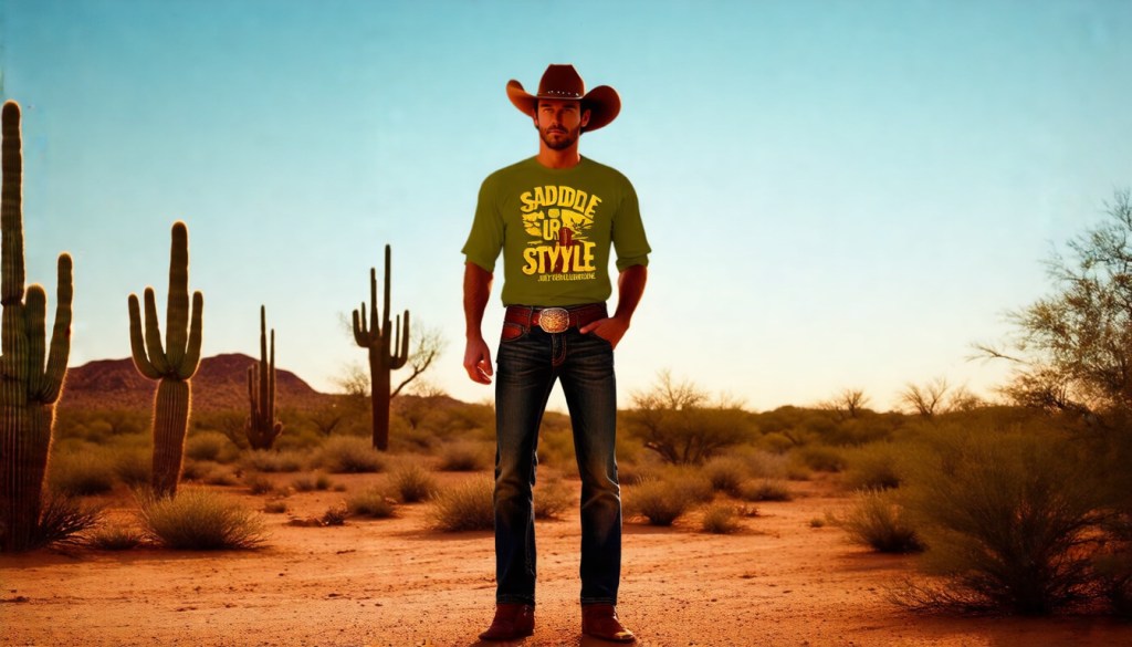 Wild Frontier Cowboy Renaissance Vintage Graphic&nbsp;Tee