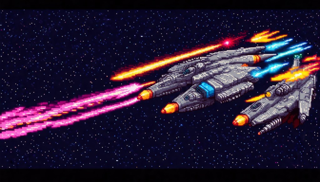 Bullet Patterns in Retro Space Shooter&nbsp;Demo