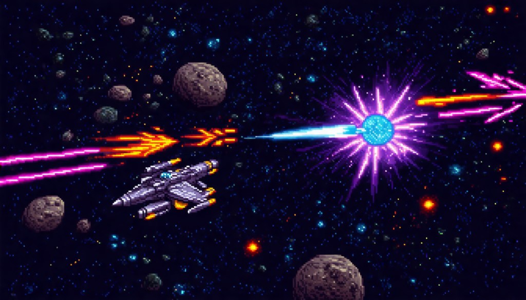 Bullet Patterns in Retro Space Shooter&nbsp;Free