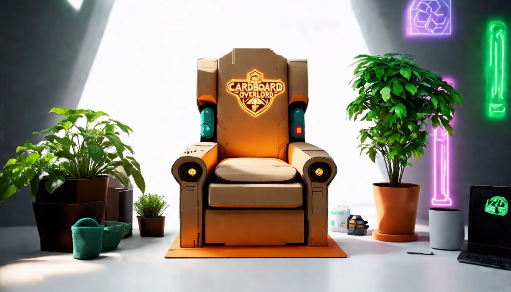 Cardboard Overlord Throne — 2025 Style | Eco Gamer&nbsp;Shirt