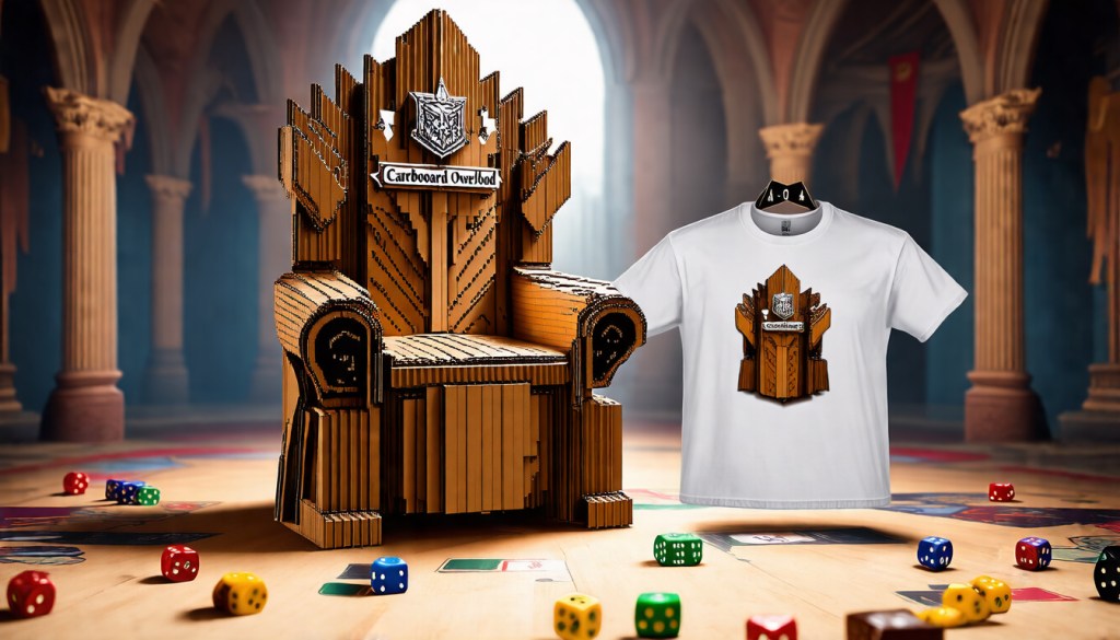 Cardboard Overlord Throne — Arena & Tabletop | Unisex&nbsp;T-Shirt