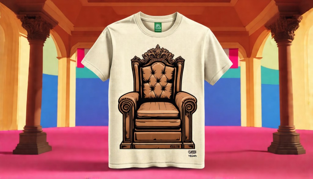 Cardboard Overlord Throne — Black Premium Organic Tee (PETA-Approved&nbsp;Vegan)
