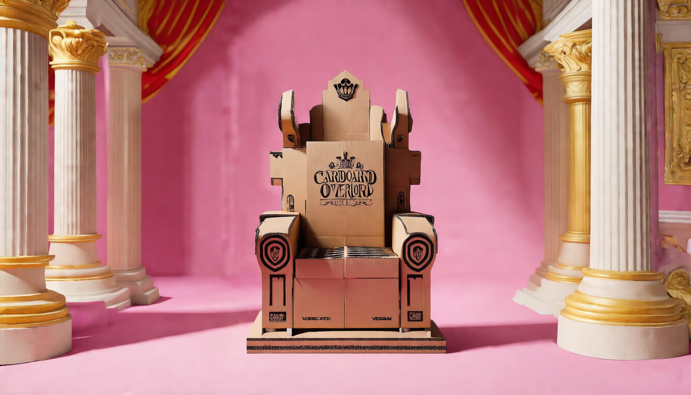 Cardboard Overlord Throne — Claim the Throne | Premium Organic Tee