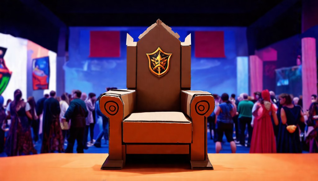 Cardboard Overlord Throne — Con Ready | Gamer&nbsp;Tee