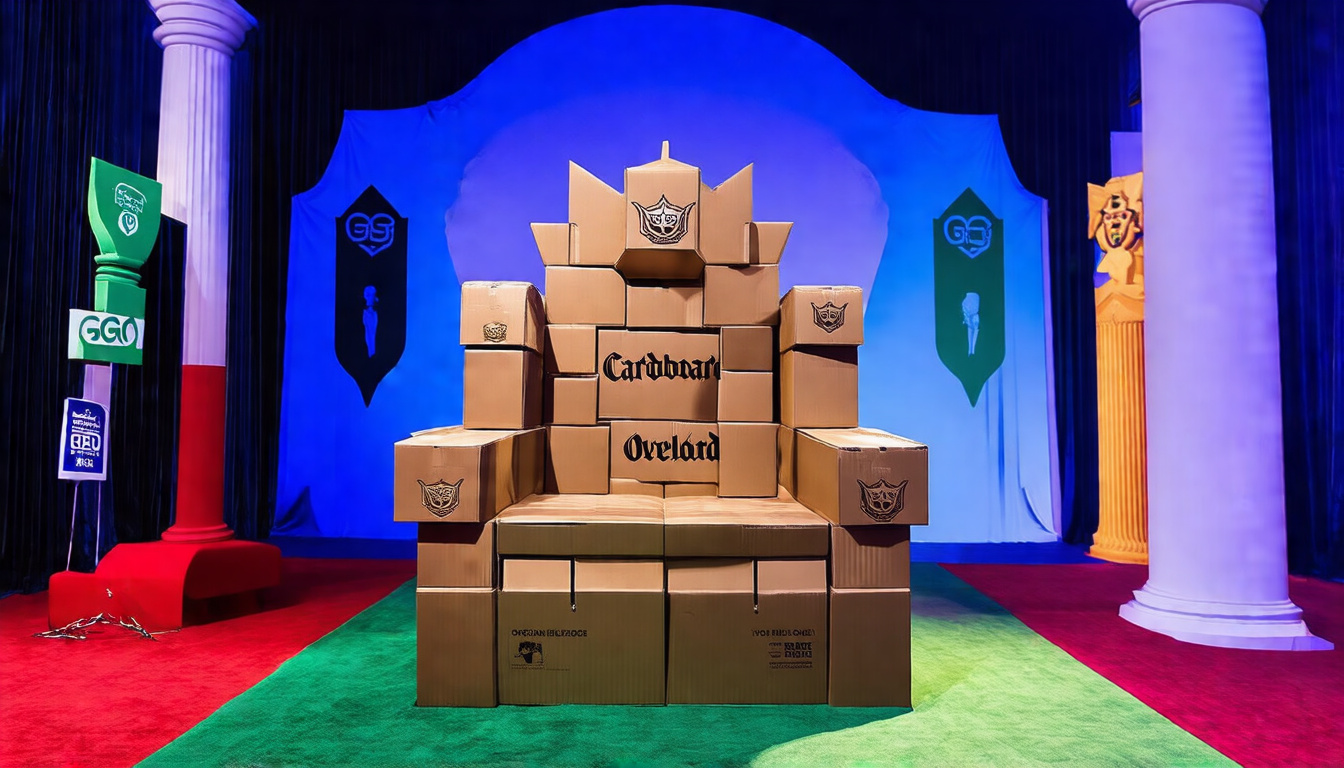 Cardboard Overlord Throne — Con Ready | Premium Organic Tee