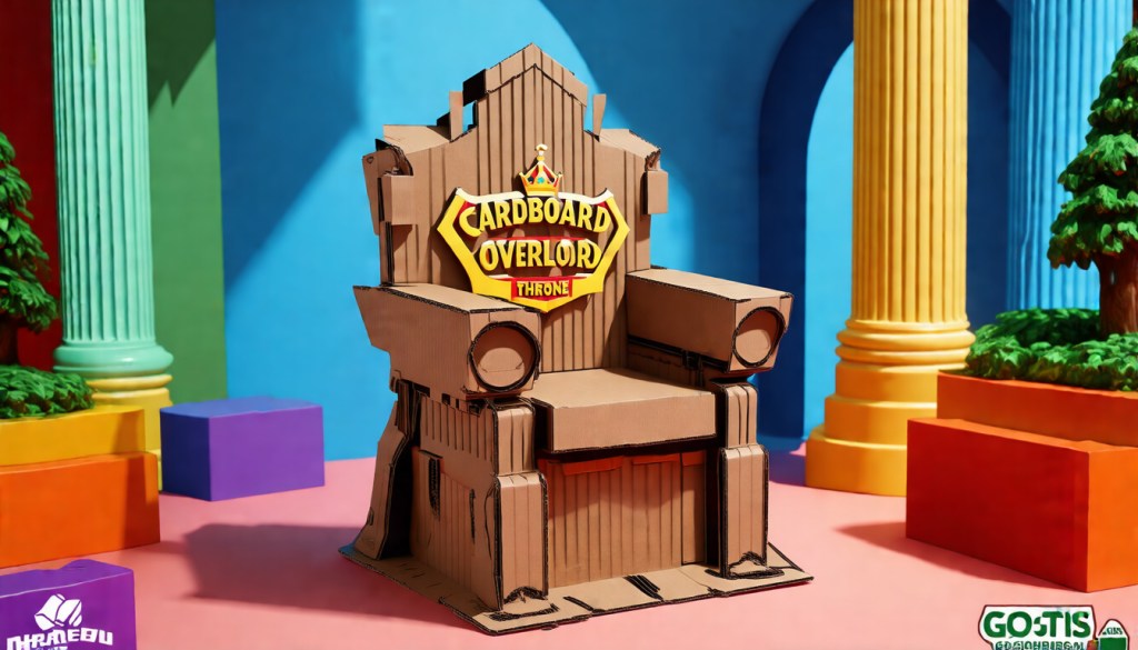 Cardboard Overlord Throne — Eco Gamer&nbsp;Shirt