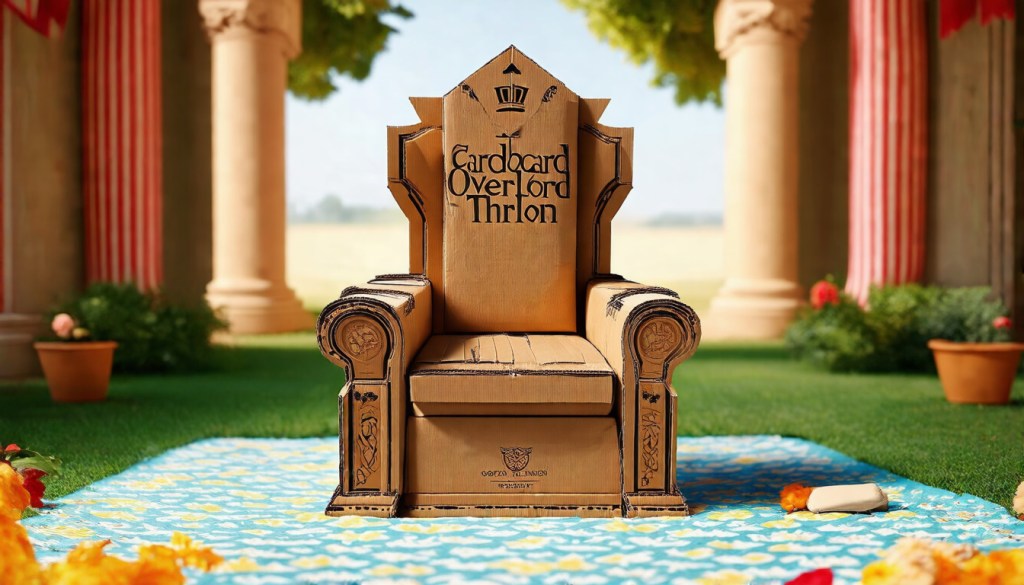 Cardboard Overlord Throne — Eco Inks Water-Based | Soft Unisex&nbsp;Tee